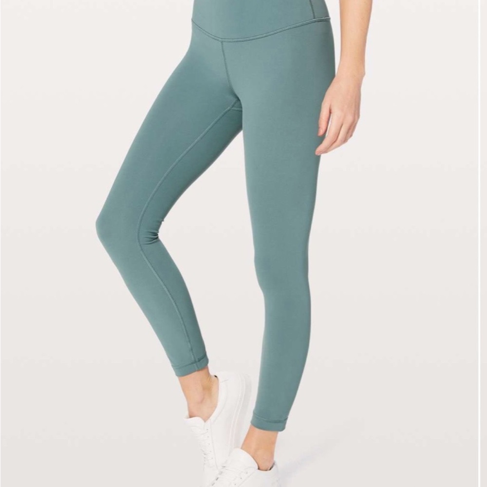 Lululemon Women’s Wunder Under HR 7/8 Tight *Full-On Luxtreme 25” Mystic Green